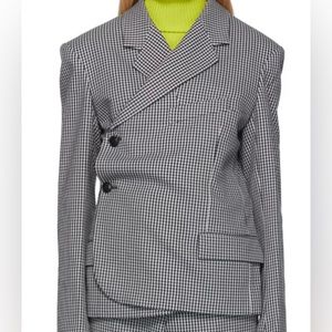Martine Rose double breasted houndstooth blazer